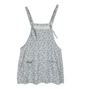 Arula Floral Corduroy Skirtall Pinafore Dress Womens X Blue Purple Overall